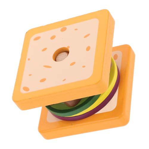 KICHOUSE Holzspielzeug für Sandwich Rollenspielset aus Massivem Holz Fördert die Feinmotorik und Kreativität Sicheres Küchenspielzeug für Jungen und KICHOUSE Holzspielzeug für Sandwich Rollenspielset aus Massivem Holz Fördert die Feinmotorik und Kreativität Sicheres Küchenspielzeug für Jungen und von KICHOUSE