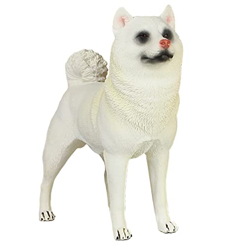 KICHOUSE Simulation Dog Craft Lebendiges Stehendes Hundemodell Hochwertigem Kunststoff Dekorativ Für Garten Und Zuhause Lernspielzeug Für Mädchen von KICHOUSE