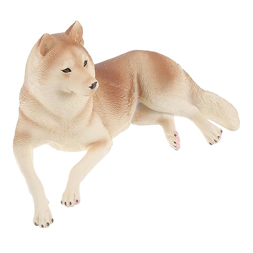 KICHOUSE Realistisches Husky-hundespielzeug Für Kinder – Welpenstatue Aus Kunststoff von KICHOUSE
