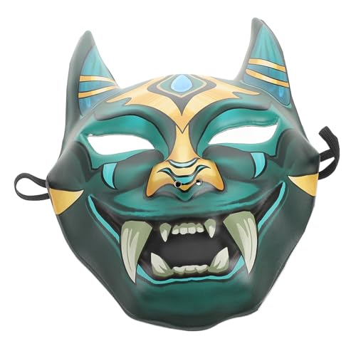 KICHOUSE Japanische Oni Maske für Halloween Authentische Cosplay Maske für Maskerade Unisex mit Einzigartigem Design für Partys und Theateraufführungen Sorgt für Hohen Tragekomfort von KICHOUSE