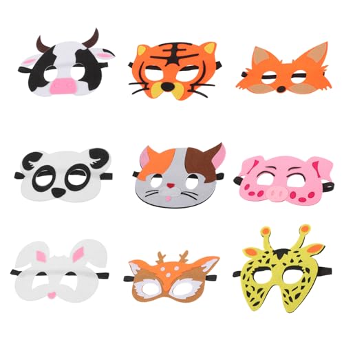 KICHOUSE Kinder Tiermaske Masken für Verkleidungsmasken Tigermasken Stk Bilden Maske Verkleiden Nutztiermasken Tiermaske Gefühlt Tiermasken Tierkostüm Requisite Maskerade von KICHOUSE