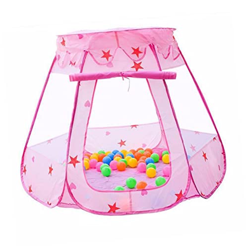 KICHOUSE Kinderspielhaus für drinnen Tent zelte Tent for Kinderzelt für Kindergarten spielezelt Spielhaus für Ozeankugelzelt für Hexagon Kinderspielzelt Rosa von KICHOUSE