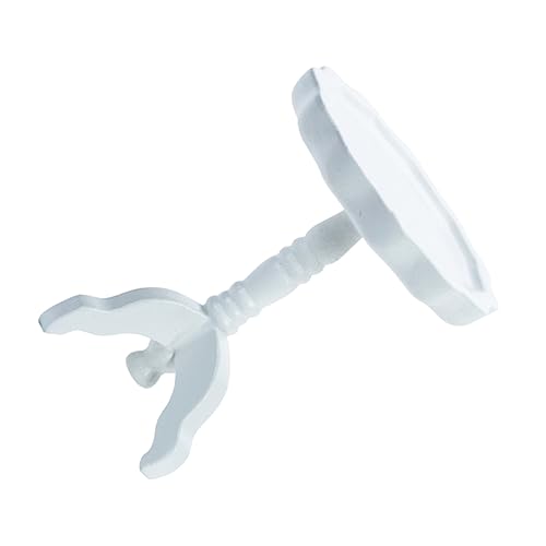 KICHOUSE Kleines Runder Tisch Modell Mini-tischmodell Puppenhausverzierung Miniatur-tischmodell Miniaturmöbelmodell Puppenstubentisch Puppenhäuser Miniaturmöbel Holz Weiß von KICHOUSE