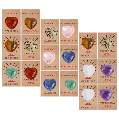 KICHOUSE Valentinstags-herz-acrylsteine 24 Stück Für Den Austausch Von Segenskarten Im Klassenzimmer KICHOUSE Valentinstags-herz-acrylsteine 24 Stück Für Den Austausch Von Segenskarten Im Klassenzimmer von KICHOUSE