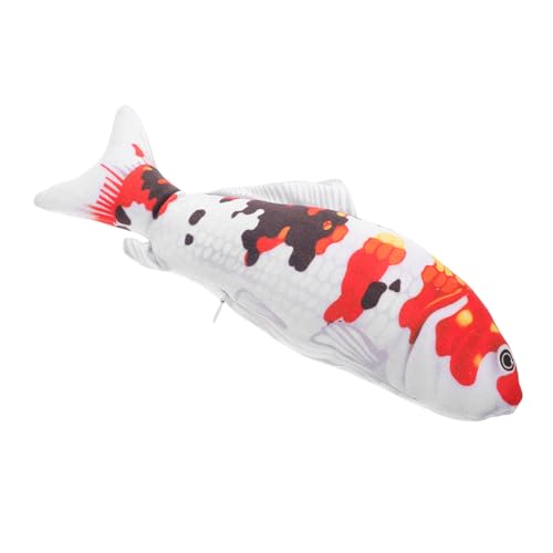 KICHOUSE Koi Fisch Plüschtier Realistisches Kuscheltier für Weiches Kissen für Jungen und Mädchen mit Detailliertem Design und Angenehmer Haptik von KICHOUSE