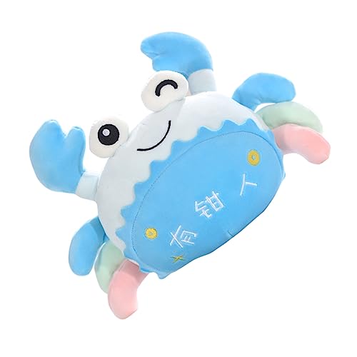 KICHOUSE Krabbenpuppe Krabbenplüsch Süßes Weiches Krabbenspielzeug Kinderspielzeug Babyschlafspielzeug Kuscheltiere Für Jungen Gefüllte Krabbe Daunen Baumwolle Blue von KICHOUSE