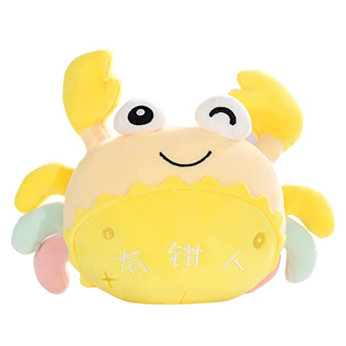 KICHOUSE Krabbenpuppe tierisches Plüschtier Kuscheltier Cartoon Stofftier süßes weiches Krabbenspielzeug Cartoon- Daunen Baumwolle Yellow KICHOUSE Krabbenpuppe tierisches Plüschtier Kuscheltier Cartoon Stofftier süßes weiches Krabbenspielzeug Cartoon- Daunen Baumwolle Yellow von KICHOUSE