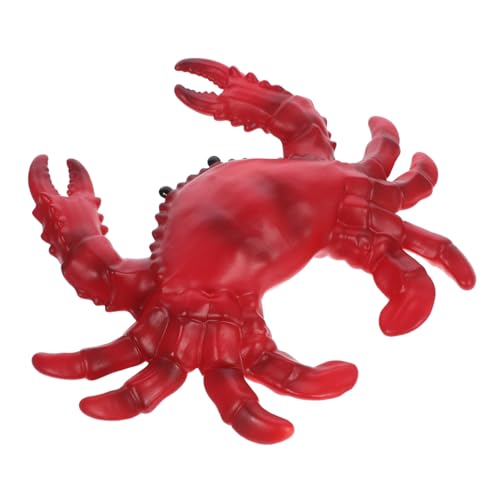 KICHOUSE Krabbenspielzeug Party Krabbenfigur Simulation Realistische Sammlung aus Meereslebewesen Krabbenfiguren Tischdekoration Krabbe Kinderspielzeug Einer Zuhause Modell für Künstliches von KICHOUSE