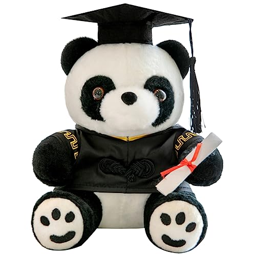 KICHOUSE Kreatives Panda Plüschtier Mit Abschlussmütze Niedliches Großes Kuscheltier Für Für Abschlussfeiern Langlebiges Material Und Süß von KICHOUSE