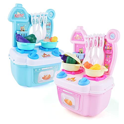 KICHOUSE Küchen Spielzeugset Mini Spielküche Für Mit Kochutensilien Rollenspielzeug Für Jungen Und ädchen Pink Ideales Für Kreative Spielstunden KICHOUSE Küchen Spielzeugset Mini Spielküche Für Mit Kochutensilien Rollenspielzeug Für Jungen Und ädchen Pink Ideales Für Kreative Spielstunden von KICHOUSE