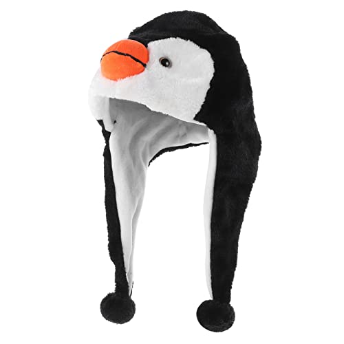 KICHOUSE Kuschelige Pinguin Mütze Wintermütze Plüsch Tierhut Party Kostüm Warm Komfortabel KICHOUSE Kuschelige Pinguin Mütze Wintermütze Plüsch Tierhut Party Kostüm Warm Komfortabel von KICHOUSE