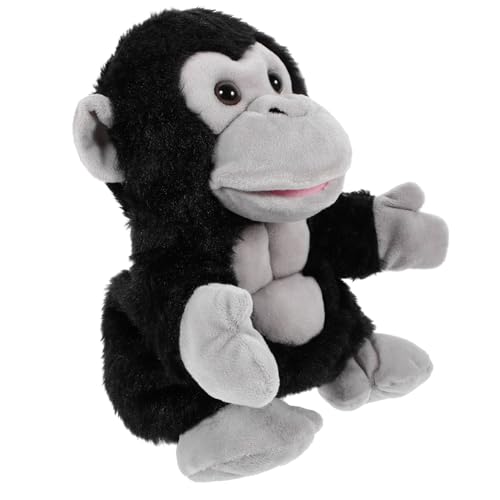 KICHOUSE Kuscheltiere Plüsch Gorilla Handpuppe Interaktive Tierische Handpuppe für Kreatives Puppenspiel Fördert Kommunikation und Feinmotorik bei Kindern KICHOUSE Kuscheltiere Plüsch Gorilla Handpuppe Interaktive Tierische Handpuppe für Kreatives Puppenspiel Fördert Kommunikation und Feinmotorik bei Kindern von KICHOUSE
