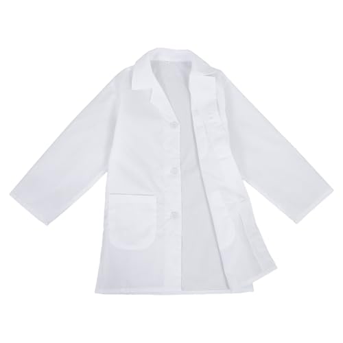 KICHOUSE Doctor Lab Coat Für Junge Mädchen Kinderarzt Kostüm Mit Langen Ärmeln Für Rollenspiele Schulaufführungen Und Halloween Leicht Zu Reinigen KICHOUSE Doctor Lab Coat Für Junge Mädchen Kinderarzt Kostüm Mit Langen Ärmeln Für Rollenspiele Schulaufführungen Und Halloween Leicht Zu Reinigen von KICHOUSE