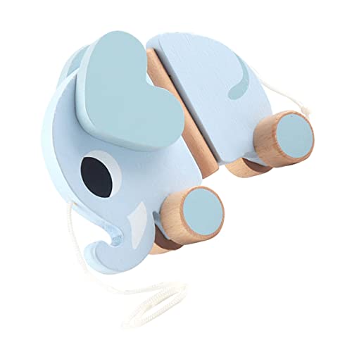 KICHOUSE Infant Spielzeug Cartoon Elefant Walker Kleinkind Pull-entlang Spielzeug Auto Walker Frühen Lernen Pädagogisches Spielzeug von KICHOUSE