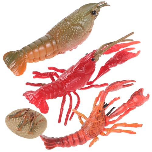 KICHOUSE Lobster Wachstumszyklus Modellspielzeug aus Kunststoff Realistische Tierfiguren Pädagogisches Lernspielzeug Ab Jahren zur Frühkindlichen Biologieerfahrung von KICHOUSE