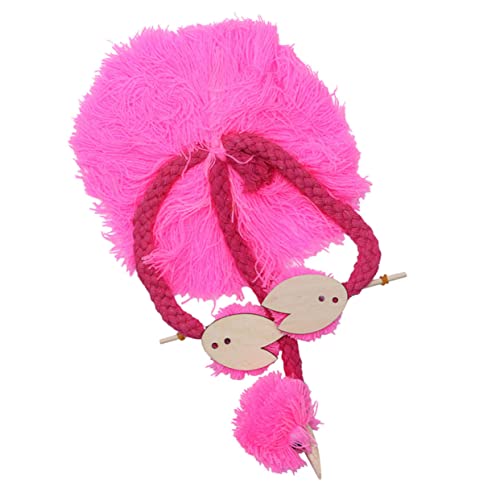 KICHOUSE Marionette Puppen Crafts for Toys + Handpuppe Puppets Figurenhandwerk interaktives Plüschtier Leistung Plüschpuppe lustige Figur Handwerk Kiefernholz Rosa von KICHOUSE