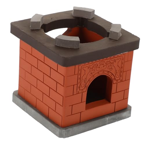 KICHOUSE Mikro-landschaftsofen Mini-herdmodell Dollhouse Ofen Kleine Möbel Mini-Herd-Modell Miniaturofen Puppenhaus Herd Realistische Haushaltsverzierung Coffee Keramik von KICHOUSE
