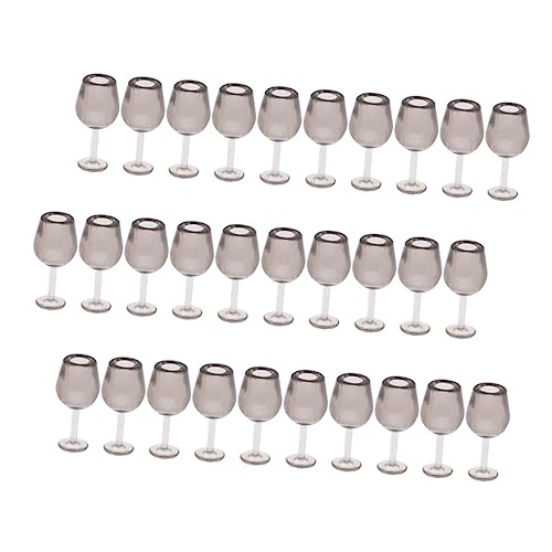 KICHOUSE Mikrobecher Mikrogläser Puppenhaus Miniatur Weinflaschen Puppe Weingläser Dekorative Miniaturbecher Puppencocktailbrille Getränkebecher für Puppenhaus Dekore Mikrolandschaft von KICHOUSE