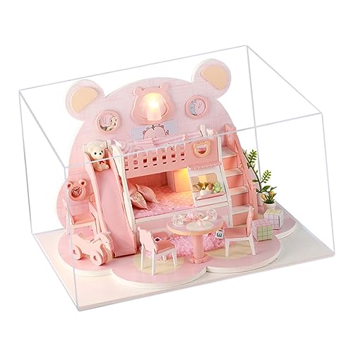 KICHOUSE Mini Haus Modell Bausatz DIY Villa Modell ohne Batterie Geburtstagsgeschenk für Fördert Kreativität KICHOUSE Mini Haus Modell Bausatz DIY Villa Modell ohne Batterie Geburtstagsgeschenk für Fördert Kreativität von KICHOUSE