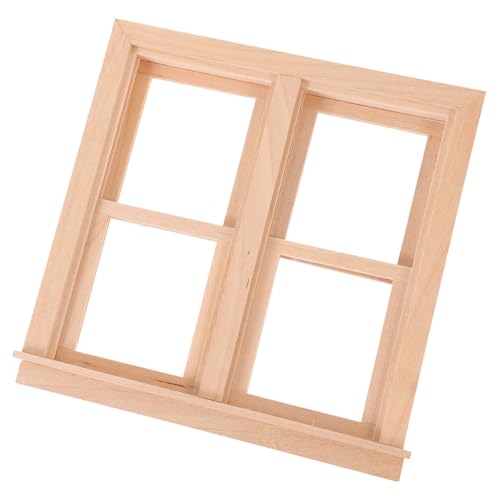 KICHOUSE Mini Holzfenster Modell für Puppenhaus Dekoration DIY Miniaturfenster für Kreative Szenen für Miniaturmöbel Leicht zu Bemalen Gestalten Fördert DIY Spaß KICHOUSE Mini Holzfenster Modell für Puppenhaus Dekoration DIY Miniaturfenster für Kreative Szenen für Miniaturmöbel Leicht zu Bemalen Gestalten Fördert DIY Spaß von KICHOUSE