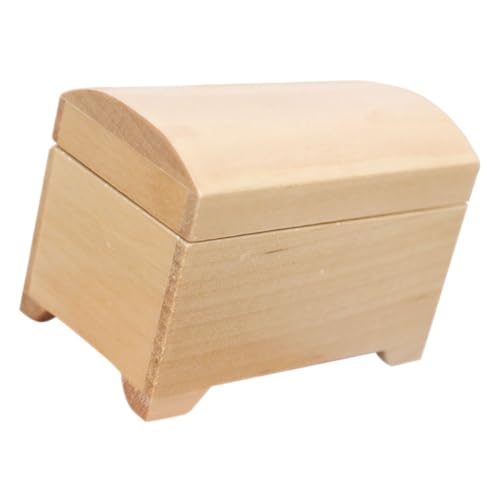 KICHOUSE Mini Holzkiste Friends Bin Kinderspielzeug Set Puppenhaus Mikroszene Körbe Rollenspiele Kleinkram Mini Holzkoffer Mini Aufbewahrungshalter von KICHOUSE