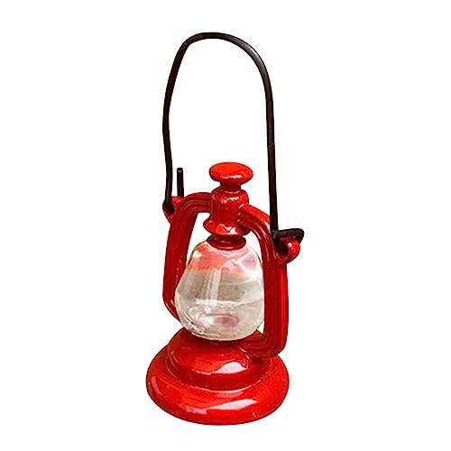 KICHOUSE Mini Kerosinlampe für Puppenhaus Rote Miniatur Öllampe Zubehör für DIY Puppenhaus Kreative Dekoration für Kinderzimmer und Spielzeuge KICHOUSE Mini Kerosinlampe für Puppenhaus Rote Miniatur Öllampe Zubehör für DIY Puppenhaus Kreative Dekoration für Kinderzimmer und Spielzeuge von KICHOUSE