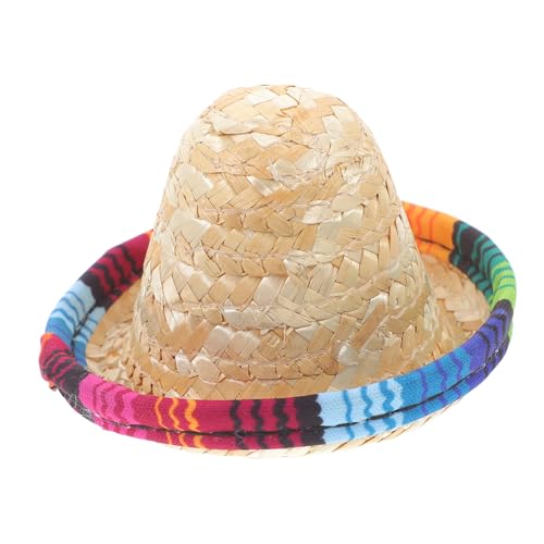 KICHOUSE Mini Strohhut für Puppen und Weinflaschen Dekoration Handgefertigter Kleiner Sombrero Hübsches Accessoire für Rollenspiel Partys Hochzeiten und Fotografie KICHOUSE Mini Strohhut für Puppen und Weinflaschen Dekoration Handgefertigter Kleiner Sombrero Hübsches Accessoire für Rollenspiel Partys Hochzeiten und Fotografie von KICHOUSE