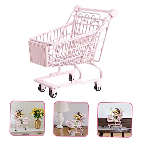 KICHOUSE Miniatur Einkaufswagen Deko Cotton Candy Kleiner Schreibtisch Organizer für Mädchen Dekoratives Aufbewahrungsmodell für Büro Schlafzimmer und Vielseitig Einsetzbar KICHOUSE Miniatur Einkaufswagen Deko Cotton Candy Kleiner Schreibtisch Organizer für Mädchen Dekoratives Aufbewahrungsmodell für Büro Schlafzimmer und Vielseitig Einsetzbar von KICHOUSE