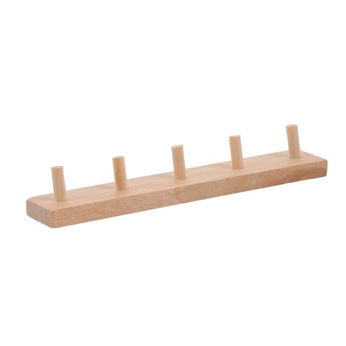 KICHOUSE Miniatur Holz Haken Modell Puppenhaus Zubehör Wandmontage Mini Haken für Kleine Gegenstände Schlüssel Dekoration Langlebig und Detailgetreu von KICHOUSE