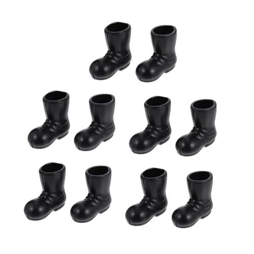 KICHOUSE Miniatur Schuhe Deko 20 Paar Mini Stiefel Mini Weihnachtsminiaturen Zubehör Weihnachtsmann Stiefel Zum Basteln Mini Weihnachtsschuhe Krippen Ornamente Für Mini Dekoration Mini von KICHOUSE