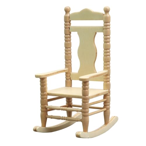 KICHOUSE Miniaturmodell Puppenhauszubehör Modell Puppenstuhlmöbel Hauszubehör Holzraketenstuhl für Holzstuhl Stuhlverzierung Fotokabinenrequisiten Accessoires House KICHOUSE Miniaturmodell Puppenhauszubehör Modell Puppenstuhlmöbel Hauszubehör Holzraketenstuhl für Holzstuhl Stuhlverzierung Fotokabinenrequisiten Accessoires House von KICHOUSE