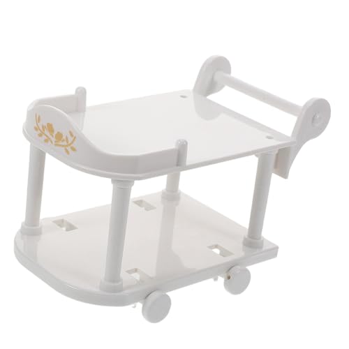 KICHOUSE Miniaturpuppenhaus Küchenwagen 1:12 Mini Möbel Ornamente Süßes Kleines Wagen Puppenhaus Küchenzubehör Für Winzige Hausdekoration von KICHOUSE