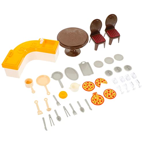 KICHOUSE Miniaturpuppenhauszubehör Rollenspiel Miniatur Puppenhaus Küchenzubehör Töpfe Miniaturspielzeug Backofen Küchenschränke Miniaturhausmöbel Kinder Küchenset Miniaturen Stühle KICHOUSE Miniaturpuppenhauszubehör Rollenspiel Miniatur Puppenhaus Küchenzubehör Töpfe Miniaturspielzeug Backofen Küchenschränke Miniaturhausmöbel Kinder Küchenset Miniaturen Stühle von KICHOUSE