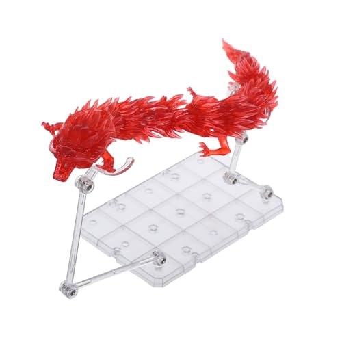 KICHOUSE Modell Zubehör Roter Drachen mit Stabilem Ständer für Actionfiguren Display Kompatibel mit Beliebten Modellen Detailreiche Dekoration für Sammler und Ausstellungen von KICHOUSE