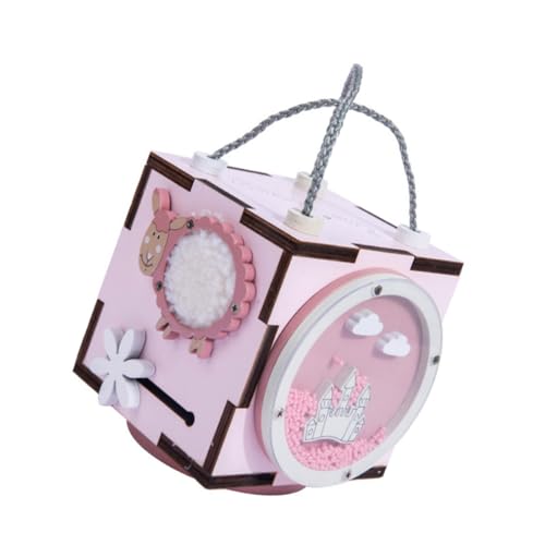 KICHOUSE 1pc Baby Pädagogisches Spielzeug Holz Beschäftigt Cube Für Kinder Kleinkinder Spielzeug Entwickeln Kognitiven Fähigkeiten von KICHOUSE