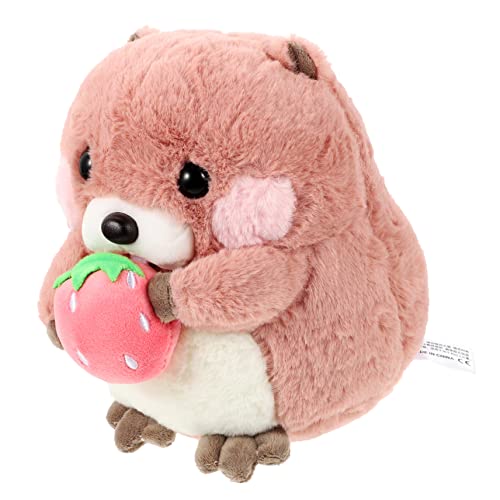 KICHOUSE Murmeltier-Puppe Plüschtier Für Mädchen Kuscheltier Hamster Puppen Für Mädchen Kinderspielzeug Für Mädchen Tierwelt Mädchen Plüschpuppe Rosa Pp Baumwolle von KICHOUSE
