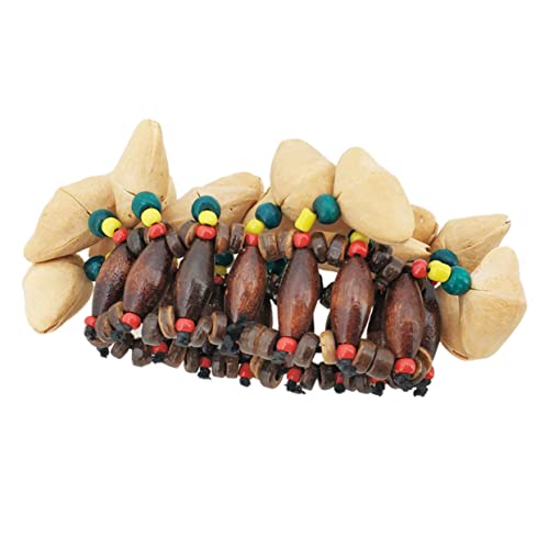 KICHOUSE Nut Shell Armband Afrikanerin Trommelglocke Musikinstrument Spielzeug von KICHOUSE