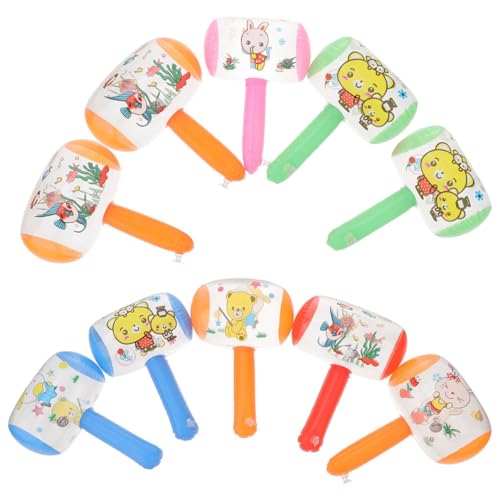 KICHOUSE Aufblasbare Hämmer 8er-set Hammerspielzeug Glocken Lustiges Partyspielzeug Für Pool Oder Strand Partygeschenke Für Jungen Und Mädchen Zufällige Farbe von KICHOUSE