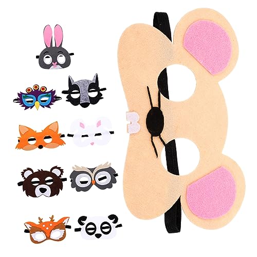 KICHOUSE Affenmaske Party Kinder Lustige Maskenzubehör Dschungeltiermaske Tiermaske Masken Aus Dekorative Multifunktions Kinderspielzeug Dekorationen Maskerade Stoff Für Partymaske Cosplay Tiermasken von KICHOUSE