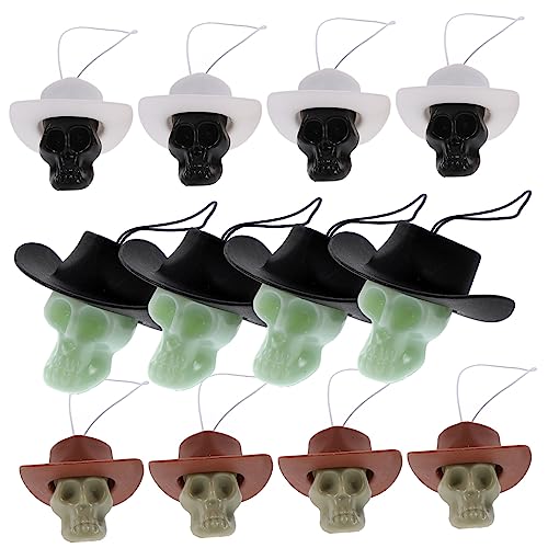 KICHOUSE Party Schädelverzierung Layout Totenkopffiguren House Sammlung Schädel Dekoration Skulpturen Zuhause für Basteln Haunted Statuen Requisiten Totenköpfe Prop Spielzeug Halloween von KICHOUSE