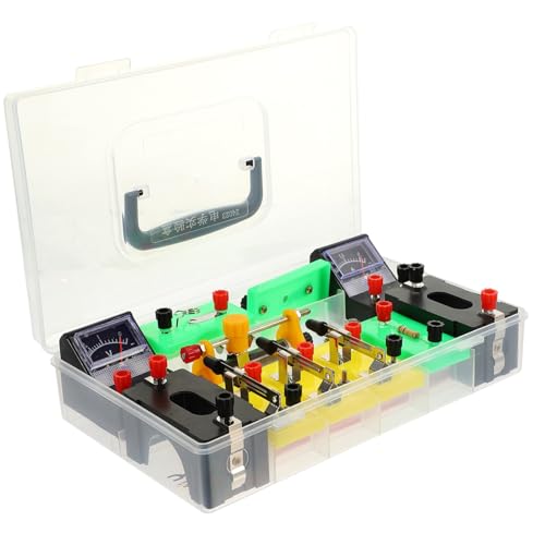 KICHOUSE Physik Experimentierkasten Elektrizität Junior High School Lernset für Elektrische Schaltkreise Physik Unterrichtsausrüstung Wissenschaftliches Experimentiergerät Zufällige Farbe KICHOUSE Physik Experimentierkasten Elektrizität Junior High School Lernset für Elektrische Schaltkreise Physik Unterrichtsausrüstung Wissenschaftliches Experimentiergerät Zufällige Farbe von KICHOUSE