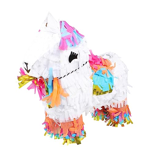 KICHOUSE Piñata Geschenkbox Große Piñata Pferdepiñata Mit Süßigkeitenkonfetti Halloween Piñata Partygeschenke Piñata Bündel Mit Fledermaus Partyspiel Dekorationen von KICHOUSE