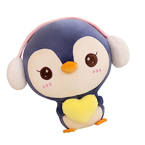 KICHOUSE Pinguin-plüschpuppe Pinguin-plüschtier Plüschpuppe Puppenverzierung Plüschpinguinpuppe Heimdekoration Stofftierpuppe Blue Plüsch Und Pp Baumwolle von KICHOUSE