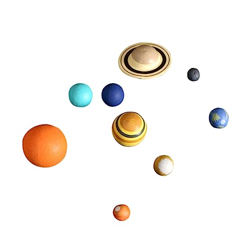 KICHOUSE Planetenmodell Hausunterricht lehrreich Geographie -Lernspielzeug Weltraumplaneten Kinderspielzeug gefälschte Planeten Planet formt Lehrwerkzeug für Formen Plastik von KICHOUSE