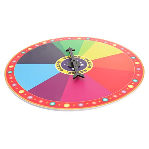 KICHOUSE -Plattenspieler Tisch-preisrad Farbe Preisrad Rad Schicksalsrad Rad Spiel Party-spaßrad Ziehspiel Hängender Plattenspieler Spielrad Ziehen Schaum Colorful von KICHOUSE
