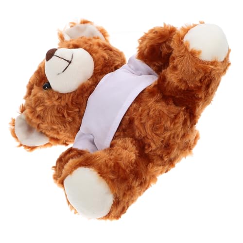 KICHOUSE Plüschbärenpuppe mit Weste Süßes Ausgestopftes Bärenspielzeug Dekoration für Schlafzimmer und Wohnzimmer Perfektes für Freunde KICHOUSE Plüschbärenpuppe mit Weste Süßes Ausgestopftes Bärenspielzeug Dekoration für Schlafzimmer und Wohnzimmer Perfektes für Freunde von KICHOUSE