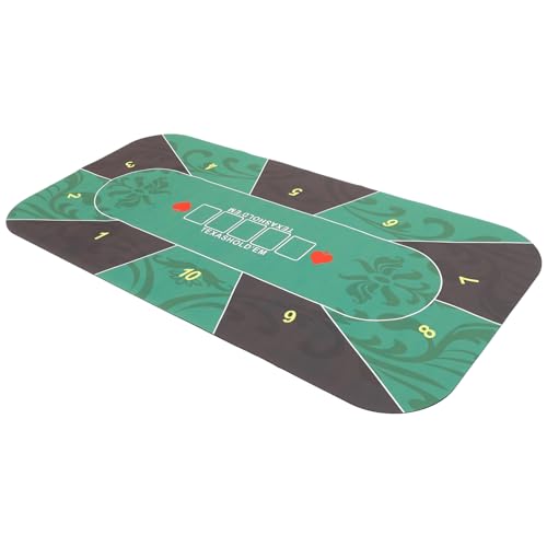 KICHOUSE Poker Tischmatte rutschfeste Spielmatte für Pokerturniere und Brettspiele mit Bedrucktem Design für Gesellige Abende für Freunde Personen Vielseitig Einsetzbar KICHOUSE Poker Tischmatte rutschfeste Spielmatte für Pokerturniere und Brettspiele mit Bedrucktem Design für Gesellige Abende für Freunde Personen Vielseitig Einsetzbar von KICHOUSE
