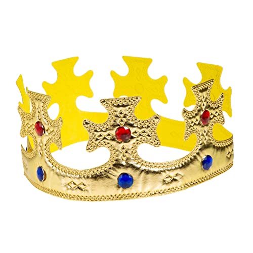 KICHOUSE Prinz Jungen Krone Kopfbedeckung Goldene Halloween Dekoration für Weiches und Leichtes Material für Geburtstagsfeiern und Kostümpartys KICHOUSE Prinz Jungen Krone Kopfbedeckung Goldene Halloween Dekoration für Weiches und Leichtes Material für Geburtstagsfeiern und Kostümpartys von KICHOUSE