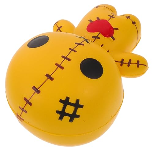 KICHOUSE Puppe Squeeze- Halloween Halloween Toys lustiges kleine Spukpuppe spukende Puppendekoration Umweltfreundliches PU-Material aus Polyurethanschaum Yellow KICHOUSE Puppe Squeeze- Halloween Halloween Toys lustiges kleine Spukpuppe spukende Puppendekoration Umweltfreundliches PU-Material aus Polyurethanschaum Yellow von KICHOUSE
