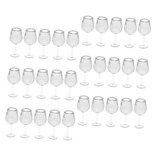 KICHOUSE Puppenbrillendekor Mikrolandschaftsbrille Puppenhaus Miniatur Weinflaschen Puppe Weingläser Puppenhausbecher Champagnergläser für Puppenhaus Dekore Mikro Landschaft Wein Tasse von KICHOUSE